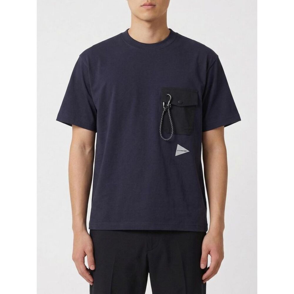 And Wander T-Shirt Men Blue